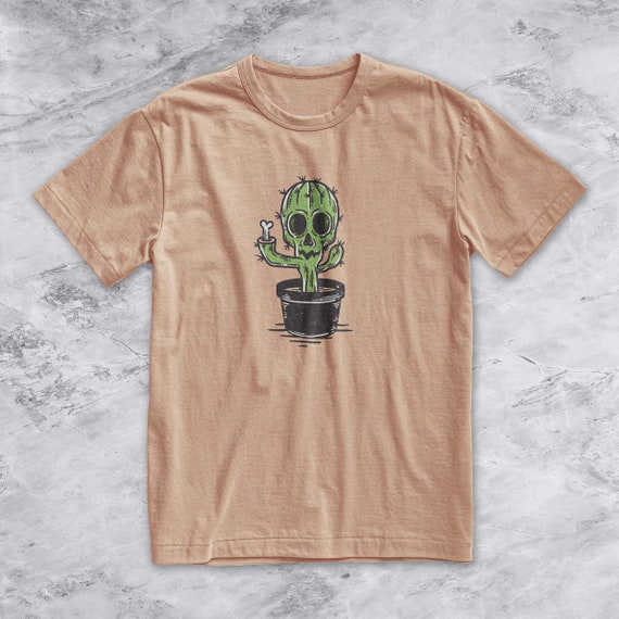 Skeleton Cactus Shirt - Graphic Tee for Men