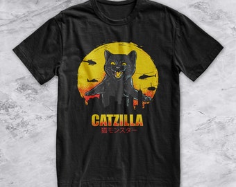 Funny Cat Shirt - Catzilla T Shirt - Funny Godzilla Gift
