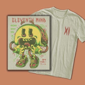 Eleventh Mind - Taco Time - Graphic Tees - Natural T-Shirt