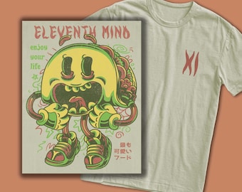 Eleventh Mind - Taco Time - Graphic Tees - Natural T-Shirt