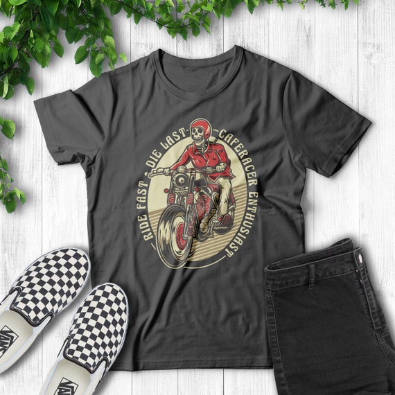 トップス Vintege motor cycle Tee Vintage Cafe Racer T-shirt, Motorcycle Graphic Tees - Etsy
