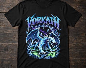 Vorkath OSRS Shirt, Icy Dragon Graphic Tee for Old School RuneScape Fans