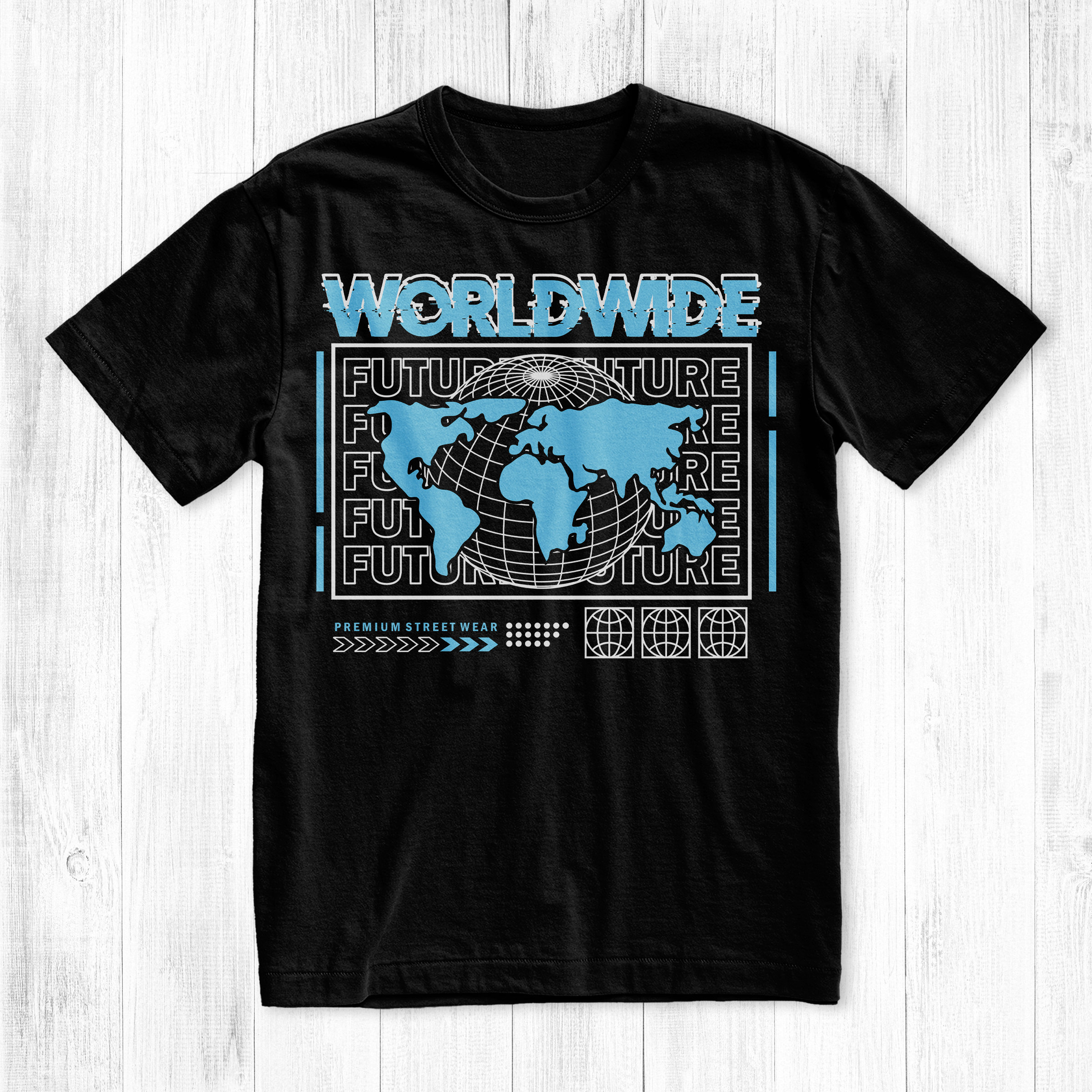 Worldwide Future Streetwear T-shirt, Graphic Tee - Etsy