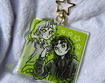 Green Yuri MitsuAya Double-Sided Acrylic Keychain / TGSWIIWAGAA / Kinooto charm