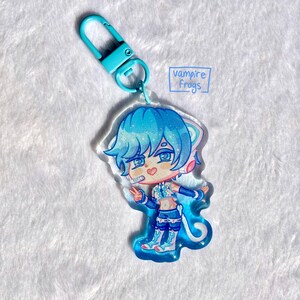Cyber Cat KAITO Acrylic Charm | Cyber Neko Module | Hatsune Miku