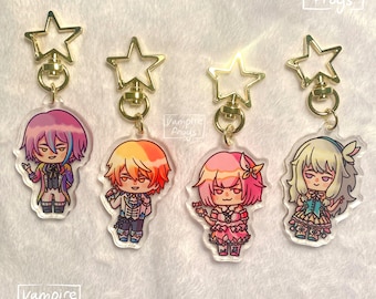 Wonderlands x Showtime Keychains / wxs acrylic charms pjsekai / hatsune miku: project sekai / rui tsukasa emu nene / ruikasa emunene chibi