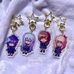 Nightcord at 25:00 Keychains / 25-ji acrylic charms pjsekai / hatsune miku project sekai / kanade mafuyu ena mizuki / kanamafu mizuena chibi