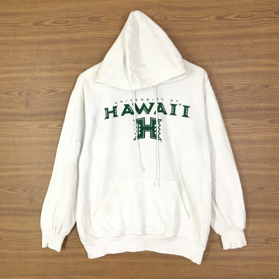 Rare Vintage University of Hawaii Big Logo Spellout Hoodies