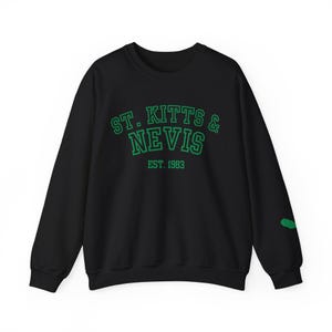 St. Kitts & Nevis Independence Day Sweatshirt, Caribbean Celebration Sweatshirt, St. Kitts and Nevis Patriotic Sweater, Unisex Sweatshirt