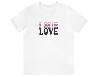 Love-themed Shirt, Cute Couple Gift, Gift for Her, Retro Themed Shirt