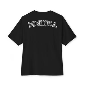 Dominica Tshirt, Caribbean Pride Tee, Unisex Oversized Boxy Tee