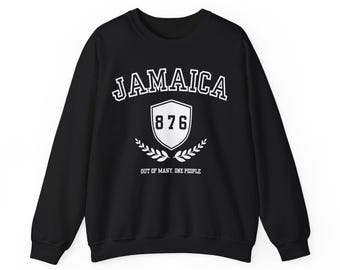 Sudadera de Jamaica, sudadera del Caribe, sudadera de estilo universitario