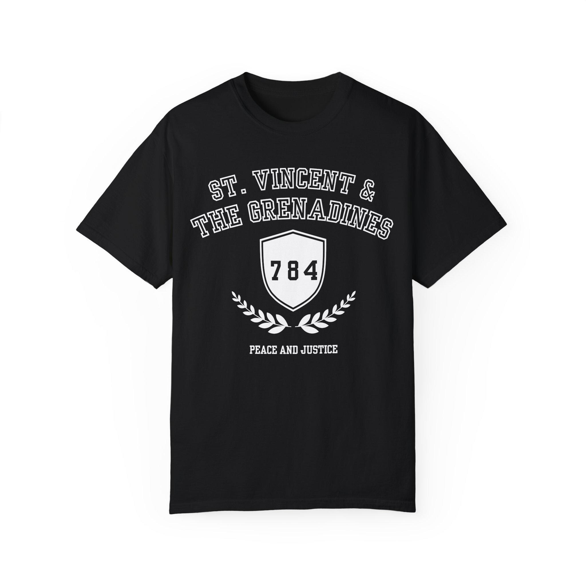 St Vincent & the Grenadines T-shirt, Caribbean Tee, Collegiate 
