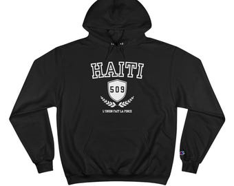 Hoodie Haïti, hoodie Caribische stijl, hoodie collegiale stijl, kampioenshoodie