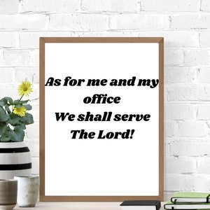 Office Wall Art, Wall Decor, Office Decor, bible print, Inspirational Wall art, Motivational Wall Art, Printable Wall Art, Home Office Decor