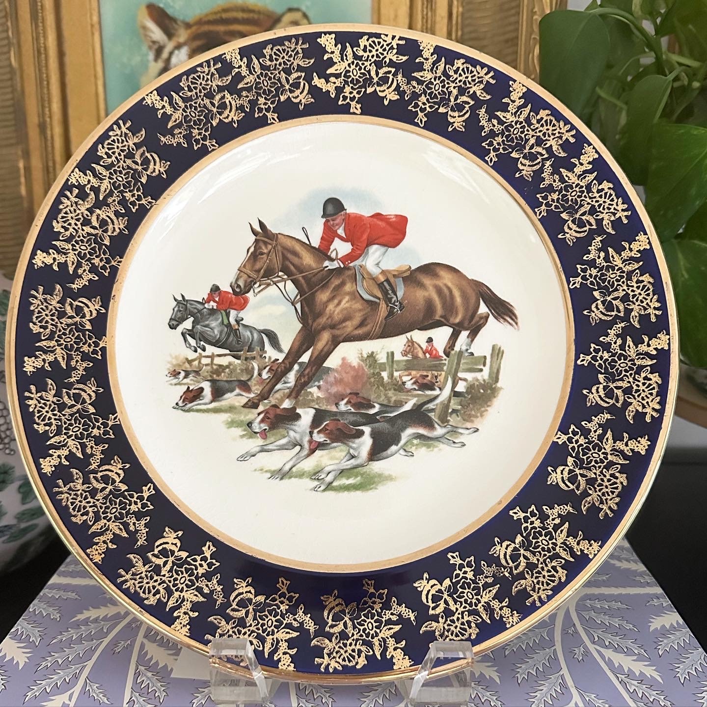 Fox Hunt Plate Etsy
