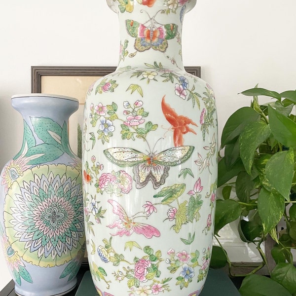 Chinoiserie Vase Etsy