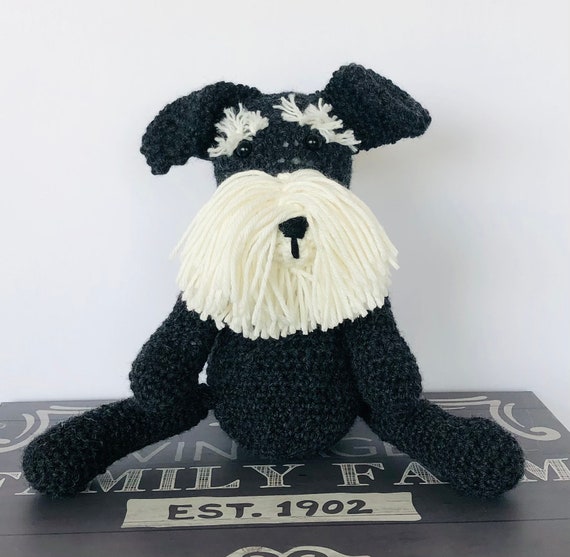 miniature schnauzer stuffed toy