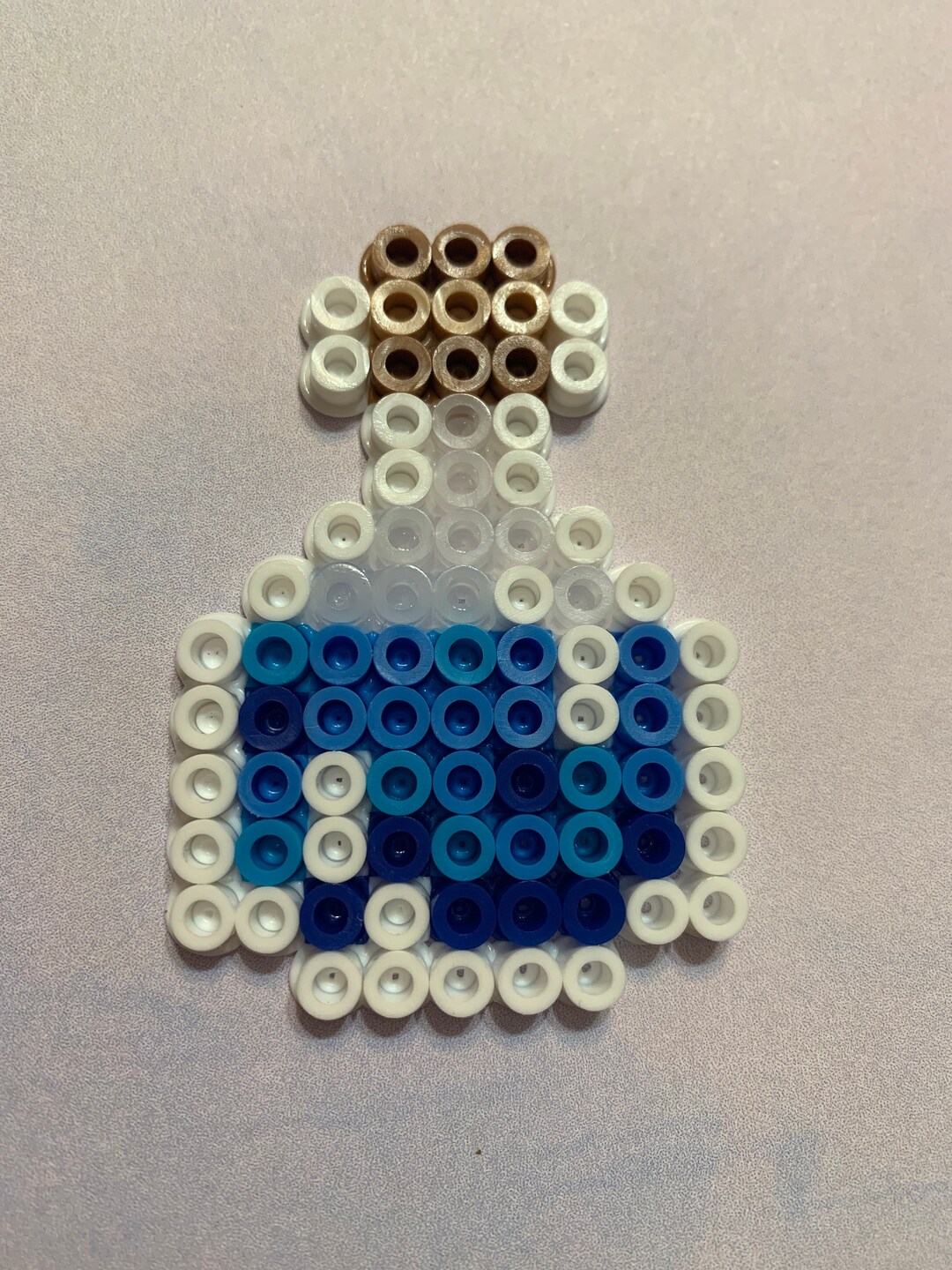 Minecraft Water Bottle Perler Beads Etsy