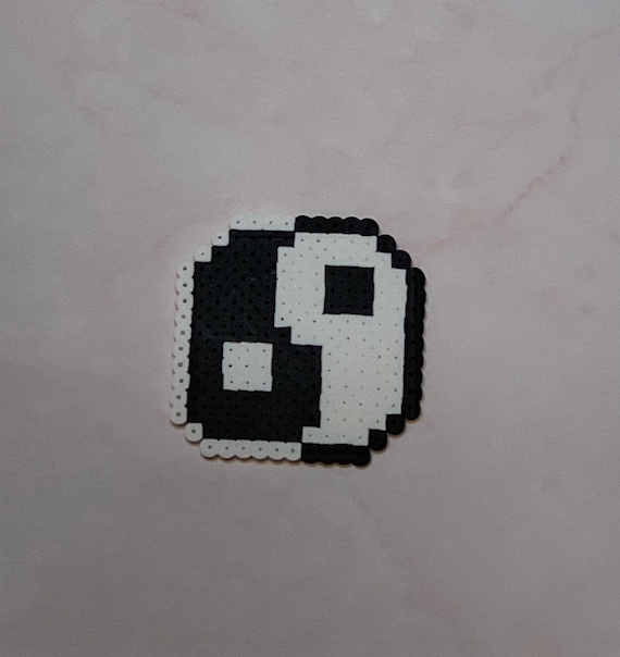 Handcrafted Yin and Yang Perler Bead Etsy
