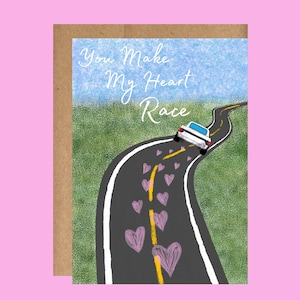 Vous faites battre mon coeur | Parfait pour les amis, les couples, la Saint-Valentin et les anniversaires | Comprend une enveloppe