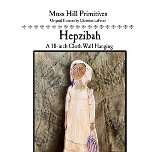 DIGITAL Pattern for a WALL HANGING - Hepzibah - A 10-inch Cloth Wall Hanging