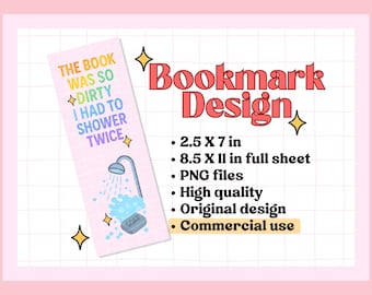 Funny Smut Bookmark PNG, Spicy Printable Bookmark for Romantasy Reader, Digital Download, Gift for Book Lover, Book Club, Instant Download