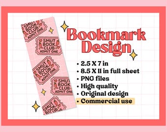 Funny Smut Bookmark PNG, Spicy Printable Bookmark for Romantasy Reader, Digital Download, Gift for Book Lover, Book Club, Instant Download