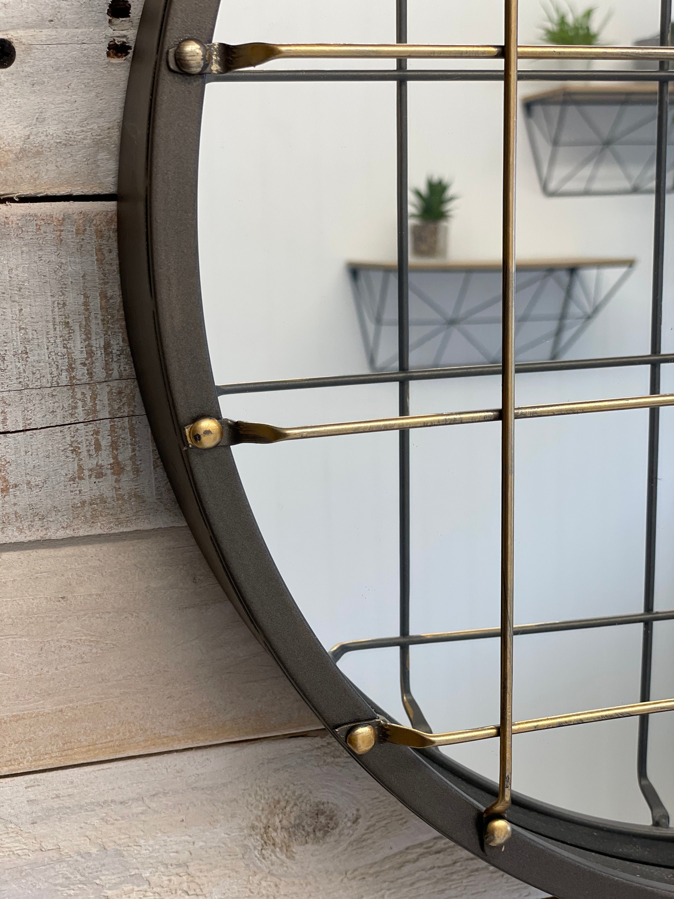 Industrial Pipe Mirror With Shelf Etsy