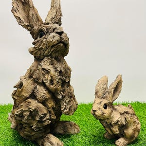 Easter Rabbit Garden Statues Ornament Animal Hare Rabbit Sculpture Large