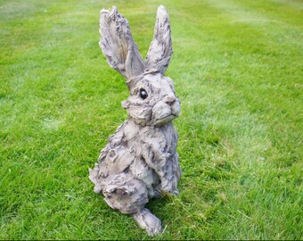 Vintage Outdoor Garden Statues Ornament Animal Hare Rabbit Sculpture