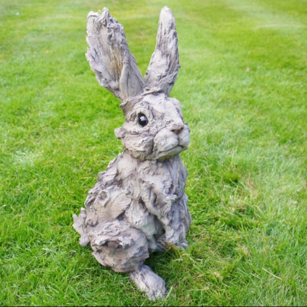 Vintage Outdoor Garten Statuen Ornament Tier Hase Kaninchen Skulptur