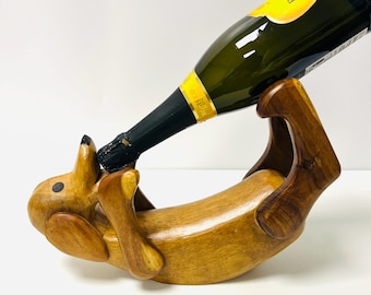 Wine Bottle Holder Drunken Dog Rack Accessory Champagne Single Wine