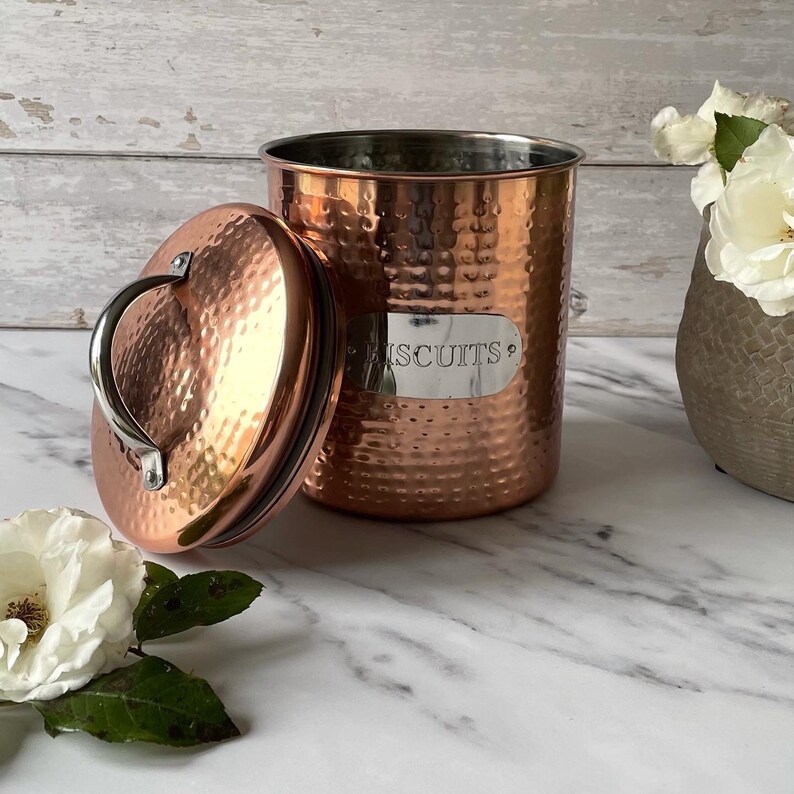 Copper Kitchen Accessories Etsy