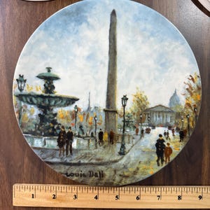 D&#39;Arceau-Limoges Porcelaine de Limoges France Louis Dali La Place de la Concorde Vintage Collectible Plate