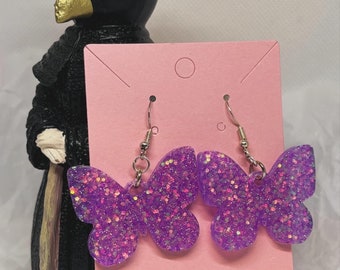 Butterfly Earrings (Purple)