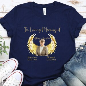 Custom Memorial Shirt,  Custom Photo Shirt, Rest in Peace Shirt, Memorial Photo Shirt, In Memory Shirt, Angel Memorial Shirt