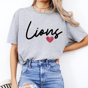 Custom Team Name with Heart Shirt, Custom Football Team Shirt, Team Mascot Shirt School Spirit Graphic Tee, Mascot Hoodie, Mascot Sweatshirt