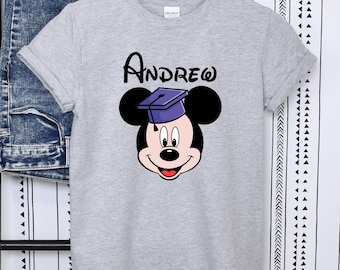 Personalized Disney Graduation  Shirts, Mickey, Custom Disney Graduation 2025 Shirt, Disney Graduation 2025 Shirts, Disney Grad Squad Tee