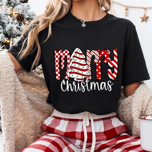 Merry Christmas Shirt, Christmas Tree Cake Shirt, Womens Christmas Sweatshirt, Christmas Sweatshirts for Women, Merry Christmas Sweatshirt