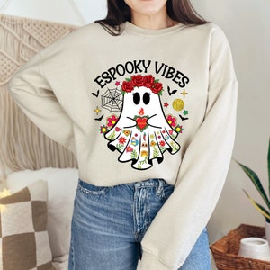 Espooky Vibes Shirt, Dia de los Muertos, The Day of the Dead Shirt, Mexican Halloween Shirt, Spooky Vibes Sweatshirt, Spooky Vibes Shirt