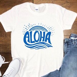 Aloha Hawai Shirt, Retro Summer Shirt, Summer Beach Shirt, Beach Vibes Shirt, Summer Time Shirt, Trendy Beach Shirts, Summer Vibes Tshirt
