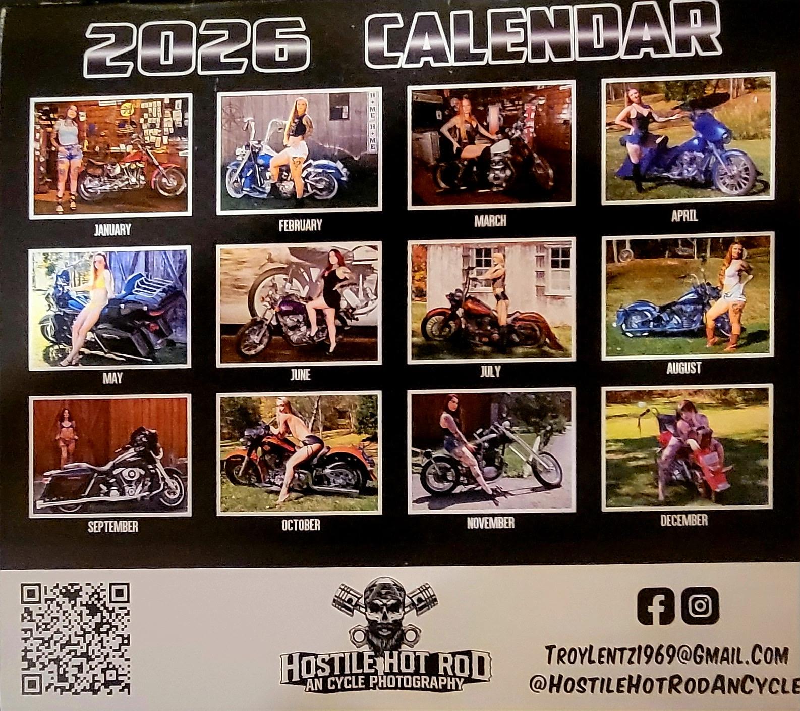 2026 MOTORCYCLE CALENDAR - Etsy