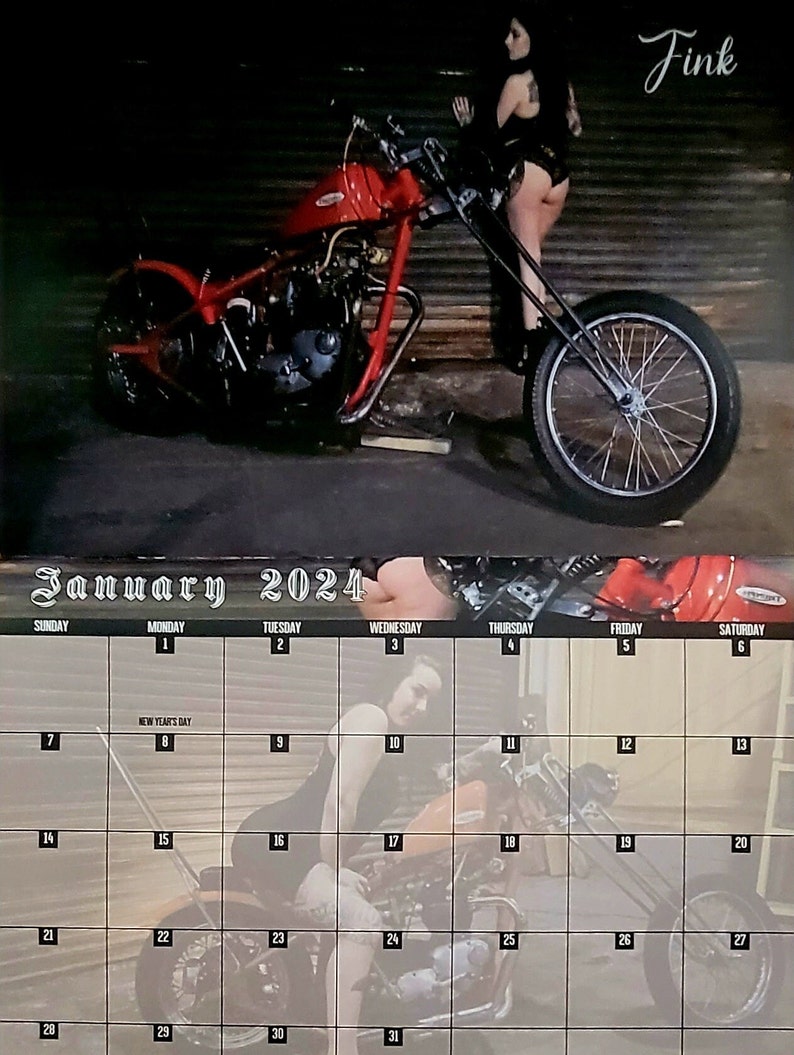 2024 MOTORCYCLE CALENDAR Etsy