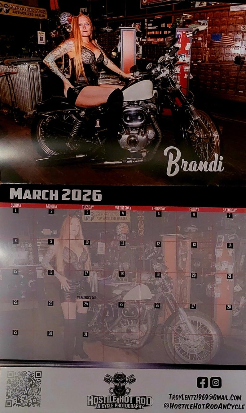 2026 MOTORCYCLE CALENDAR - Etsy