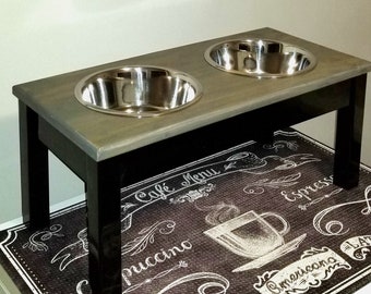 Large Modern Farmhouse Dog Feeder - Elevated Dog Bowl - Dog Bowl - Raised Dog Bowl - Personalized Dog Bowl - Dog - Dog Bowl Stand