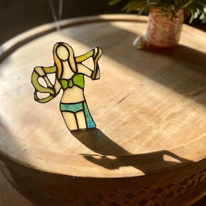 Britney Spears VMA Snake Stained Glass Suncatcher - Y2K Pop Art