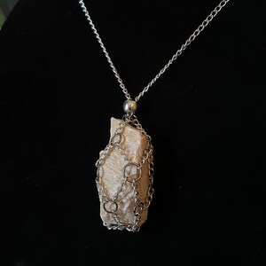 Crystal Chain Pouch Pendent Necklace