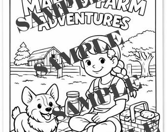 Mary & Willie Farm Coloring Pages - Printable PDF (5 Pages)