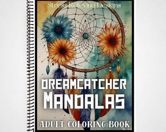 Mandalas - Spiral Bound Adult Coloring Book – 50 Pages | Thick Artist Paper | Stress Relief & Mindfulness Color therapy  |Gift for Adults